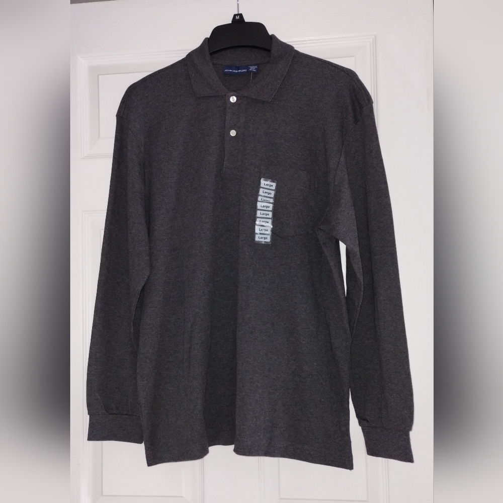 John Ashford Men's Gray Polo Shirt